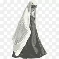 服装设计礼服-阿拉伯白人妇女