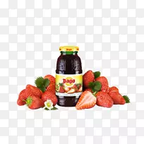 草莓汁果冻鸡尾酒-草莓