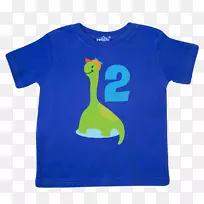 t恤恐龙袖子婴儿t恤