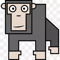 西方大猩猩电脑图标剪辑艺术-猩猩