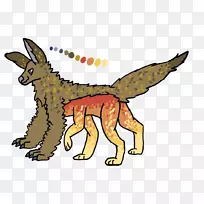 红狐犬尾夹艺术狗