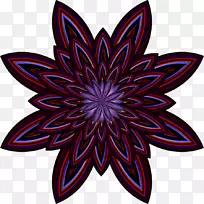 花瓣对称符号图案-花莱拉
