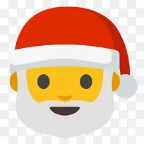 艺术表情符号圣诞老人无字体表情符号-表情符号