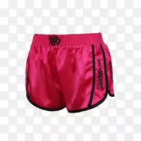 内裤泳衣粉红色十字裤