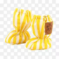 鞋黄条纹
