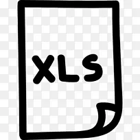 计算机图标文档文件格式xls.符号