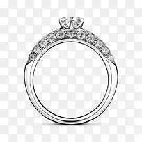 纸牌结婚戒指钻石珠宝戒指