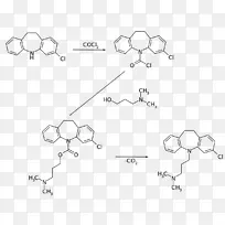 氯丙咪嗪化学合成盐酸fórmula e结构式-胺
