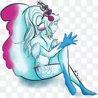 脊椎动物仙女美人鱼剪贴画-仙女