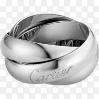 结婚戒指卡地亚珠宝金戒指