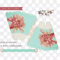 纸花图案贺卡和纸牌粉红m设计