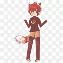 智人卡通服装尾假爱情