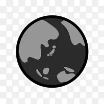 地球黑白剪影单色绘画摄影-地球