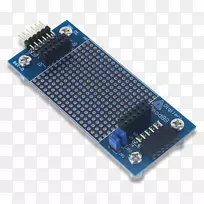 微控制器电子面包板电线包装电子电路.面包板