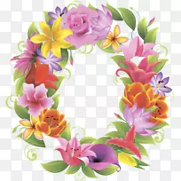 花卉设计英文字母表字母花-花