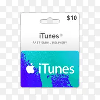 礼品卡iTunes商店苹果-苹果