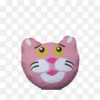 毛绒动物和可爱的玩具纺织品粉红色的鼻子-PanteraRosa