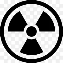 放射性衰变辐射核动力危险符号计算机图标危险符号