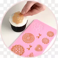 粉红糖霜蛋糕装饰烘焙蛋糕