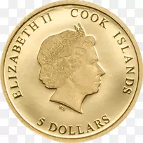 金币美元硬币五英镑硬币
