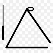 音乐三角乐器轮廓三角形