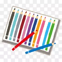 彩色铅笔水彩画いらすとや着色书