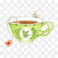 绿茶、白茶、咖啡、伯爵茶、绿茶