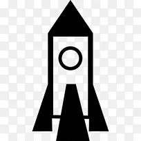 火箭发射航天器计算机图标-火箭