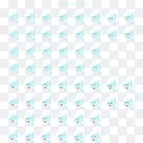 线点角绿松石字形线