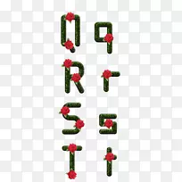 圣诞树装饰字体-圣诞树
