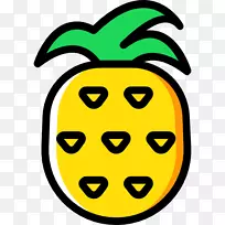 水果菠萝笑脸夹艺术