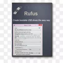 Rufus usb闪存驱动器启动实时usb安装-usb