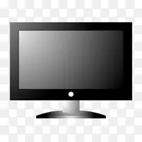 高清晰度电视电脑图标剪贴画.高清晰度电视