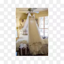 婚纱窗帘睡袍-床
