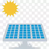 商业建筑太阳能电池板能源光栅-商业