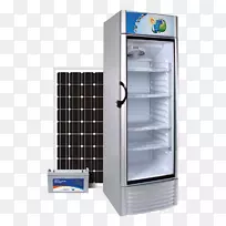 太阳能冰箱太阳能电池板家用电器.冰箱