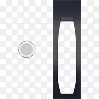 角字体-白色圆