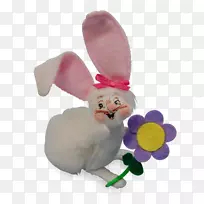 兔子复活节兔子毛绒玩具