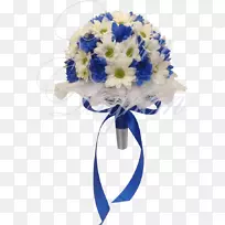 花束婚礼花束设计蓝色新娘-婚礼