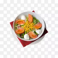 沙拉洛斯潘提诺-比萨饼e咖啡馆素食烹饪叶菜-沙拉