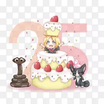 生日蛋糕装饰-蛋糕