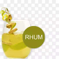 朗姆酒柠檬汁鸡尾酒装饰菜螺甘蔗汁-rhum