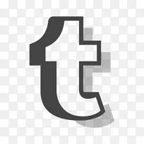 计算机图标标识-Tumblr徽标
