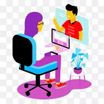 web会议web应用程序专用主机服务剪贴画.万维网