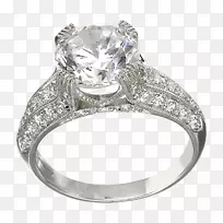 订婚戒指，钻石结婚戒指，绿松石-钻石字