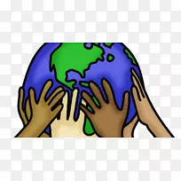 地球日学校自然环境教师-地球之手