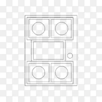家具线角图案-顶部厨房