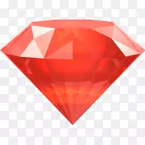 宝石红色珠宝电脑图标剪辑艺术宝石
