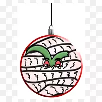 圣诞装饰品剪贴画-圣诞节