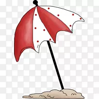 雨伞沙滩画夹艺术-雨伞